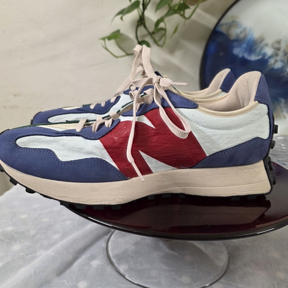 Mens New Balance 327 Vintage 'Forest Green Blue' / MS327VB / Size 12 - Picture 3 of 9